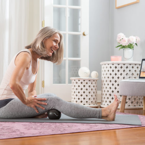 Join Dianne Glass every Wednesday for a Zoom YBR Black Ball Class. Feel better in your body and move with ease.